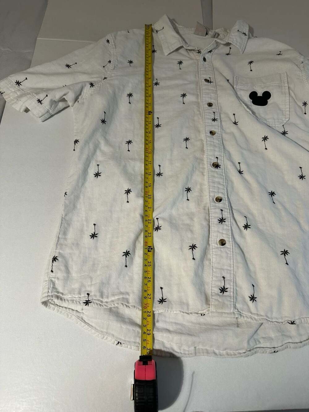 Junk Food x Disney Mickey Mouse Palm Tree Embroidered Button Up Shirt XL - Picture 7 of 12